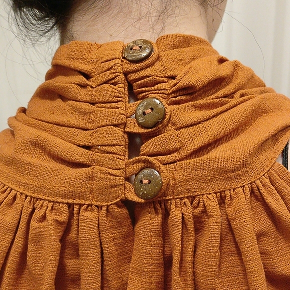 NWOT Rusty orange halter neck midi dress - Picture 2 of 3
